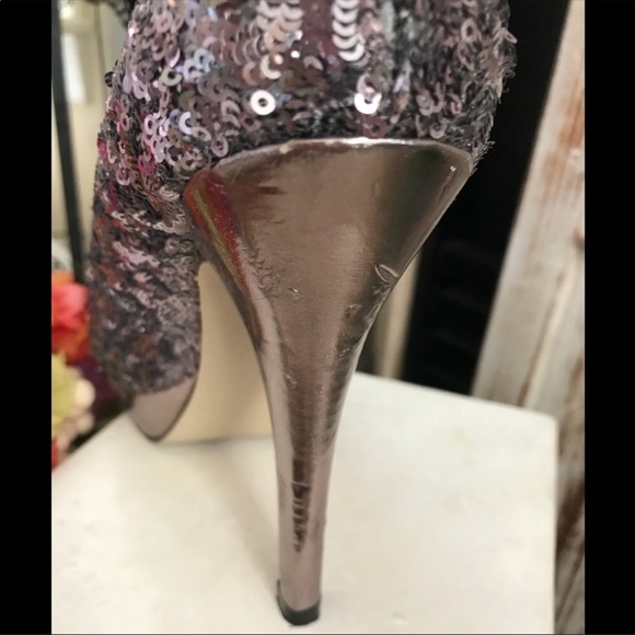 MADDEN GIRL SILVER SEXY SPIKED SHOES - Picture 9 of 13